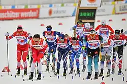 Start des Staffelrennens