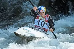 Viktoria Wolffhardt bei der Kanuslalom-WM 2019