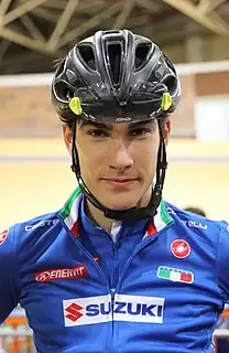 Edoardo Zambanini bei den UCI-Bahn-Weltmeisterschaften der Junioren 2019