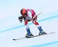 Konstantin Stoilow beim Super-G-Wettbewerb