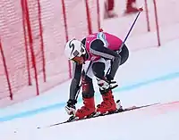Harrison Messenger beim Super-G-Wettbewerb