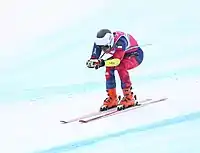 Nicolás Pirozzi beim Super-G-Wettbewerb