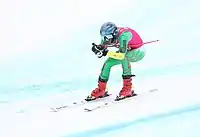 Roham Saba beim Super-G-Wettbewerb