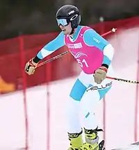 Christos Mamarellis beim Super-G-Wettbewerb