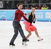 Irina Dmitrijewna Chawronina und Dario Cirisano beim Eistanzen