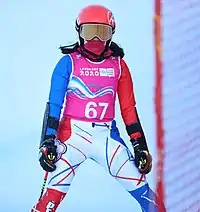 Lee Wen-yi beim Riesenslalom