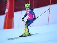 Tamara Popović beim Super-G-Wettbewerb