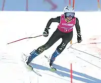 Nicola Rountree-Williams beim Mixed-Parallelslalom
