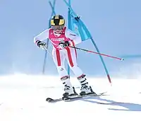 Amanda Salzgeber beim Mixed-Parallelslalom