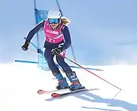 Sophie Mathiou beim Mixed-Parallelslalom