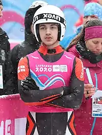 Luka Mtchedliani beim Einsitzer-Wettbewerb