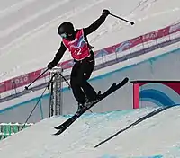 Wilma Johansson beim Slopestyle-Wettbewerb