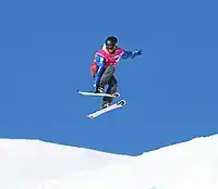 Anna Borissowna Tschiwina beim Slopestyle-Wettbewerb