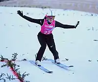 Machiko Kubota beim Einzelwettbewerb