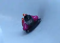 Christian Jünemann beim Skeleton-Wettbewerb