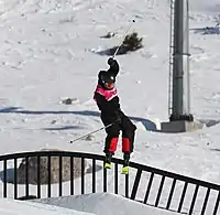 Andrew Longino beim Slopestyle-Wettbewerb
