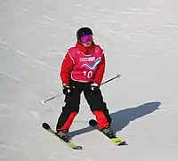 Emma Morozumi beim Halfpipe-Wettbewerb
