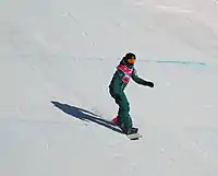 Sunny Steele beim Slopestyle-Wettbewerb