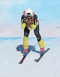 Kilian Himmelsbach beim Team-Ski-Snowboard-Cross-Wettbewerb