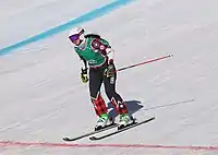Sage Stefani beim Team-Ski-Snowboard-Cross-Wettbewerb