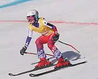Kayla Anna Lozáková beim Team-Ski-Snowboard-Cross-Wettbewerb