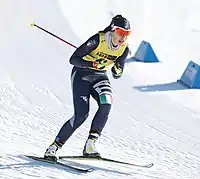Silvia Campione beim Nordic-Mixed-Team-Wettbewerb