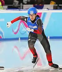 Florence Brunelle beim Mixed-Team-Staffel-Wettbewerb