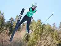 Matic Hladnik beim Nordic-Mixed-Team-Wettbewerb