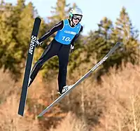 Mattia Galiani beim Nordic-Mixed-Team-Wettbewerb
