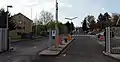 Eingang zur ehemaligen Limeskaserne bei Lich, heute ein Standort der Bereitschaftspolizei