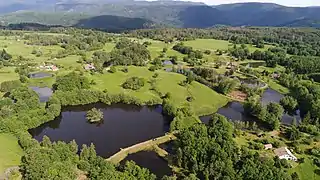 Landschaft des Plateau des Mille Étangs