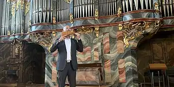 Michael Dinner am Panflötenkonzert 2020 im Kloster Fischingen