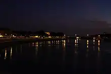 Blick über dien Rhone, der dem Blick von Van Gogh ähnelt.