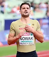 Tim Nowak trat zur letzten Disziplin des ersten Tages, dem 400-Meter-Lauf, nicht mehr an