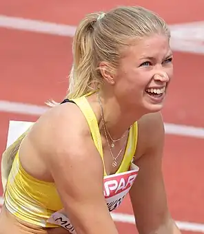 Julia Henriksson bei den Europameisterschaften 2022 in München