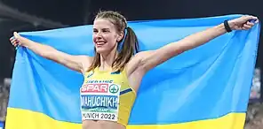 Jaroslawa Mahutschich bei den Europameisterschaften 2022 in München