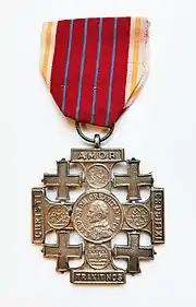 Jerusalem-Pilgerkreuz in Silber (Vorderseite)