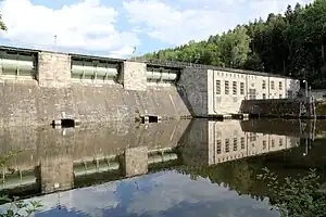 Trausnitztalsperre am Fluss Pfreimd (2022)