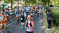 Kurz nach dem Start des Halbmarathons 2023