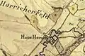 Haus Horrig auf der Tranchotkarte 1805/1807