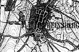 Die Dahlmühle in Heinsberg auf der Neuaufnahme von 1893