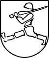 Marschierender Soldat als Truppenkennzeichen