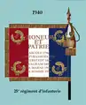 Zuletzt geführte Fahne (Rückseite)