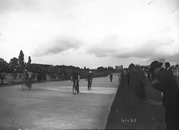 Der Zieleinlauf im Parc des Princes