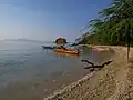 Der Ponta Hatomanulaho von der Bucht von Hera aus