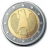 2-Euro-Münze nationale Seite Deutschland