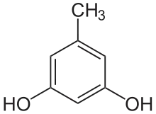 Strukturformel von Orcin