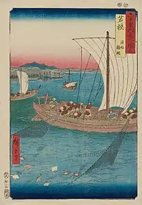 30: Provinz WakasaGyosen Karei-ami(漁船 鰈網)