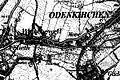 Die Niers  zwischen Wickrath und Odenkirchen auf der Karte Neuaufnahme von 1912