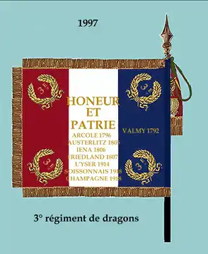 3e regiment de dragons bis 1997 (Rückseite)